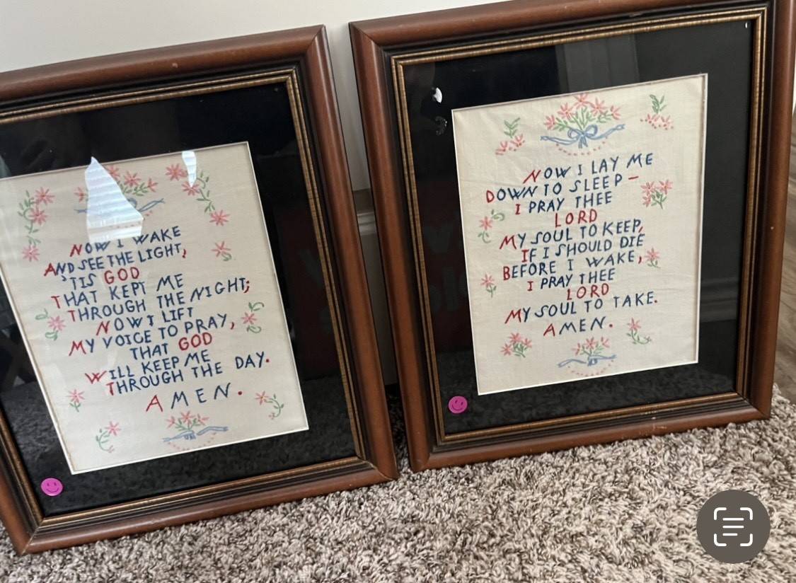 Framed Prayer Set